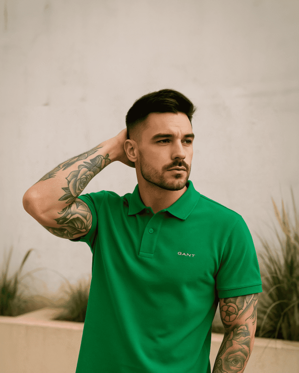 Green Gant Colared T-shirt