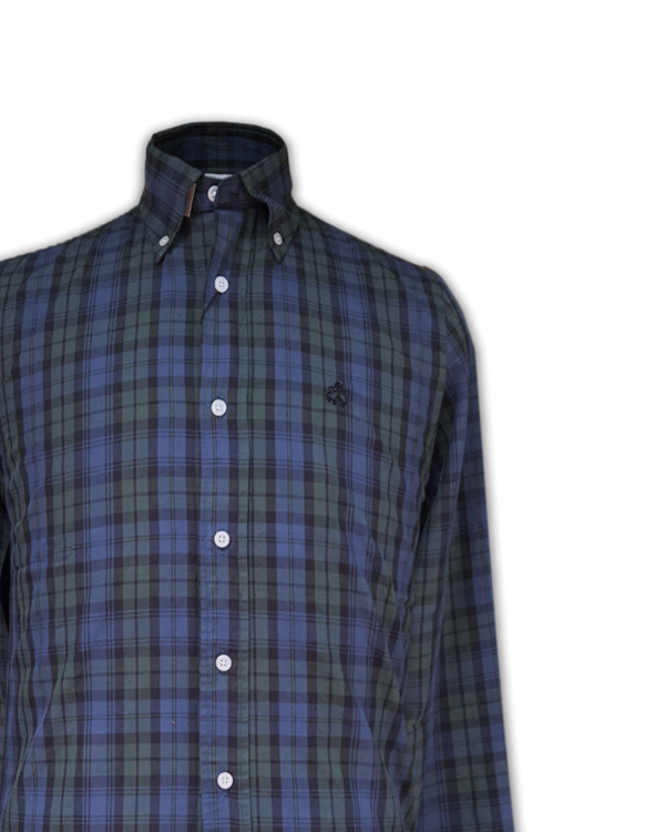 BROOKS BROTHER GREEN AND BLUE CHECK SHIRT
