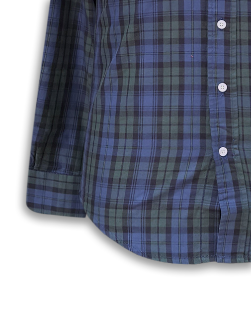 BROOKS BROTHER GREEN AND BLUE CHECK SHIRT