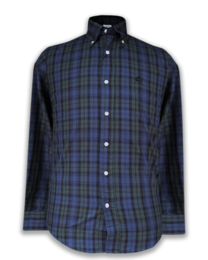 BROOKS BROTHER GREEN AND BLUE CHECK SHIRT