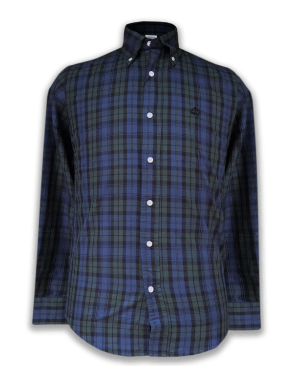 BROOKS BROTHER GREEN AND BLUE CHECK SHIRT