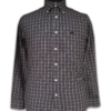 BROOKS BROTHER GREY AND GREEN CHECK SHIRT